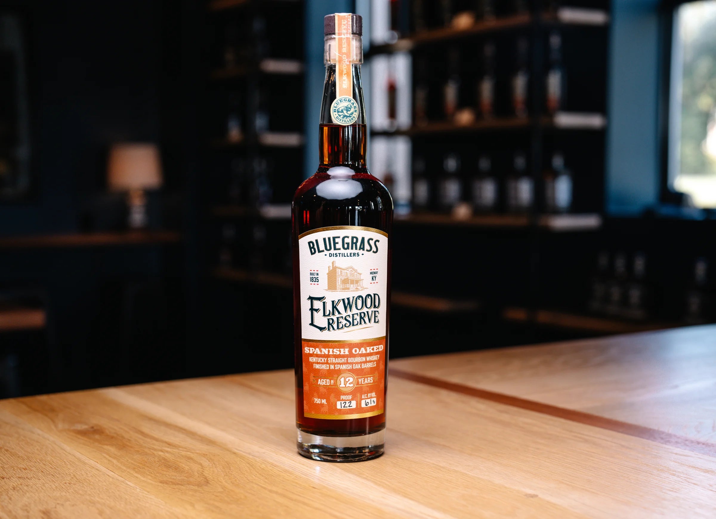 Bluegrass Distillers Elkwood Reserve Spanish Oaked 12 Year bourbon